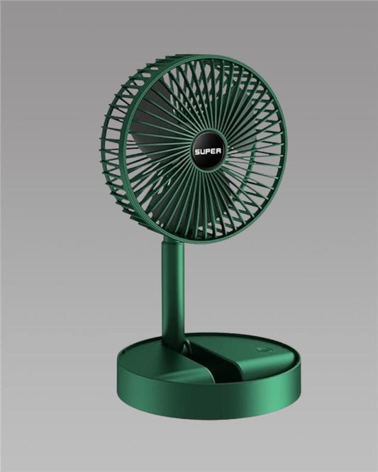 Adjustable Height Telescopic Rechargeable  Fan